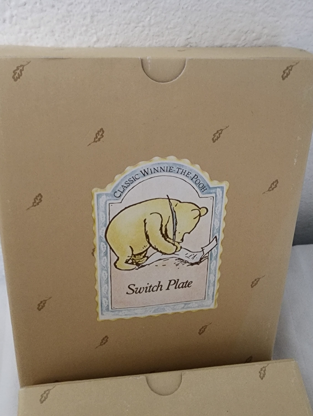 Classic Winnie-the-Pooh Ceramic Switch Plate - Yellow Accents - Picture 2 of 6